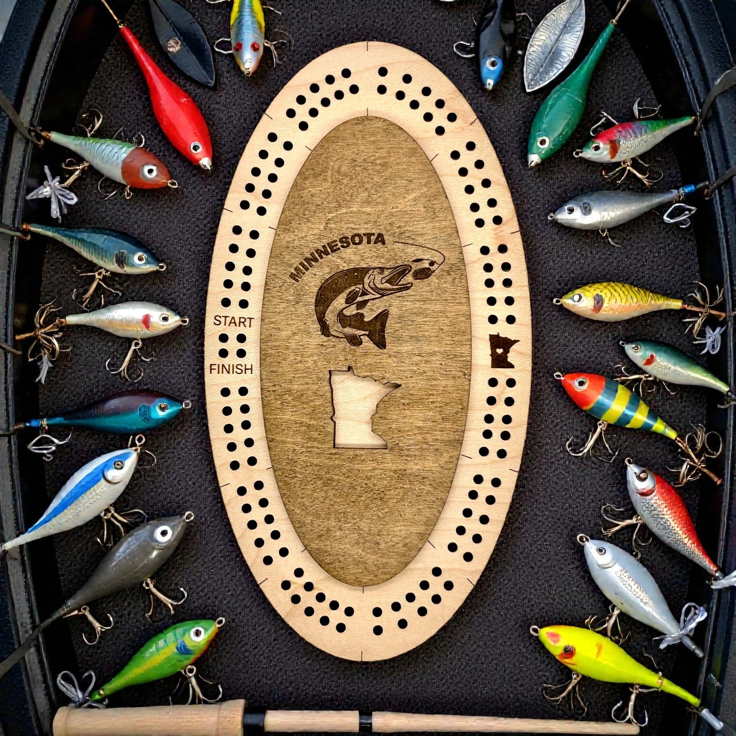 MN and WI Mini Cribbage Boards Wholesale