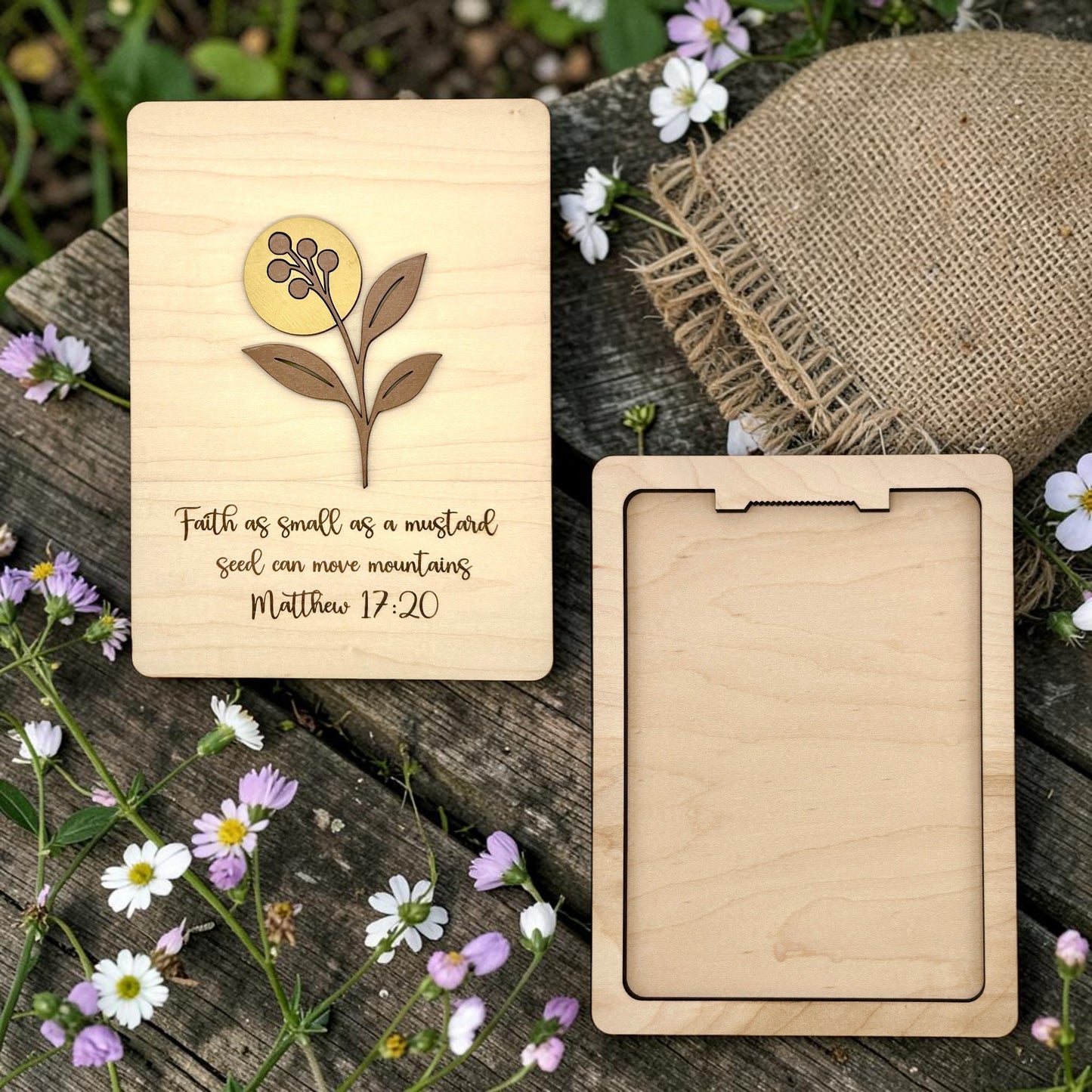 Mustard Seed Wooden Artwork - Wholesale