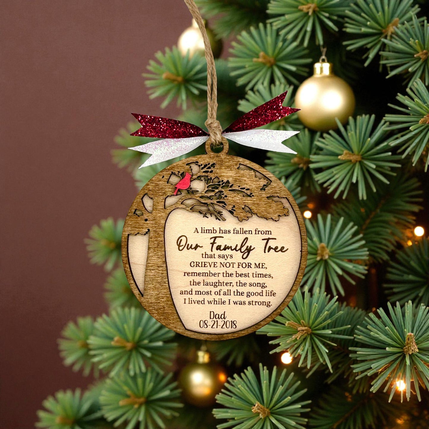 Memorial Ornament (Personalized Option)