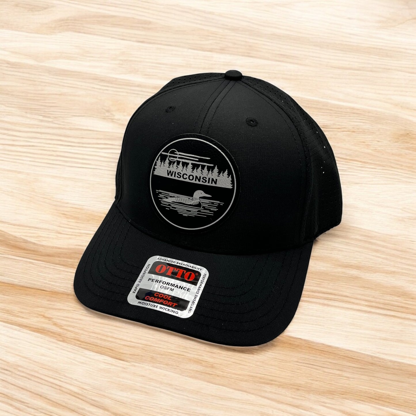 Engraved Leather Patch Baseball Hat Wholesale