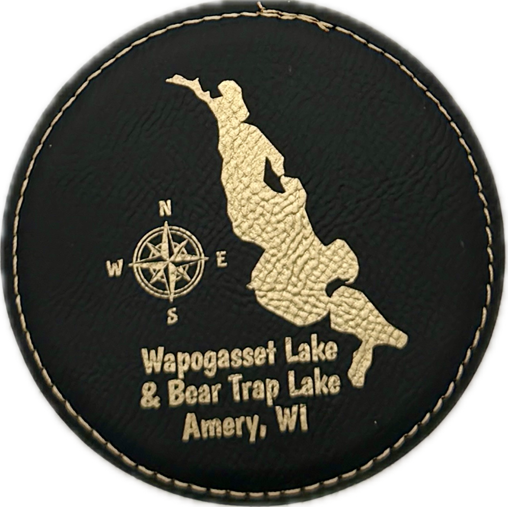 Lake Coasters (Faux Leather)