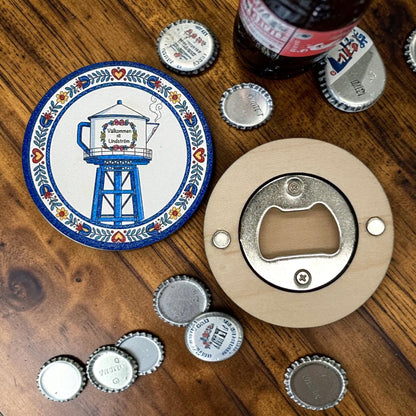 Custom Maple Bottle Opener Magnets
