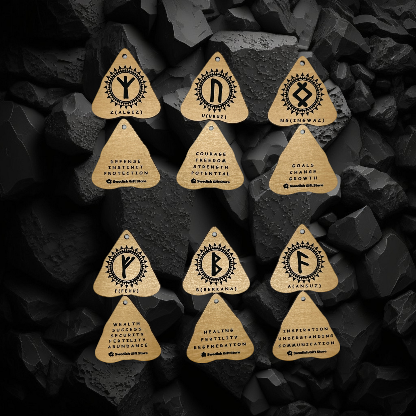 Runic Symbol Keychains - Wholesale