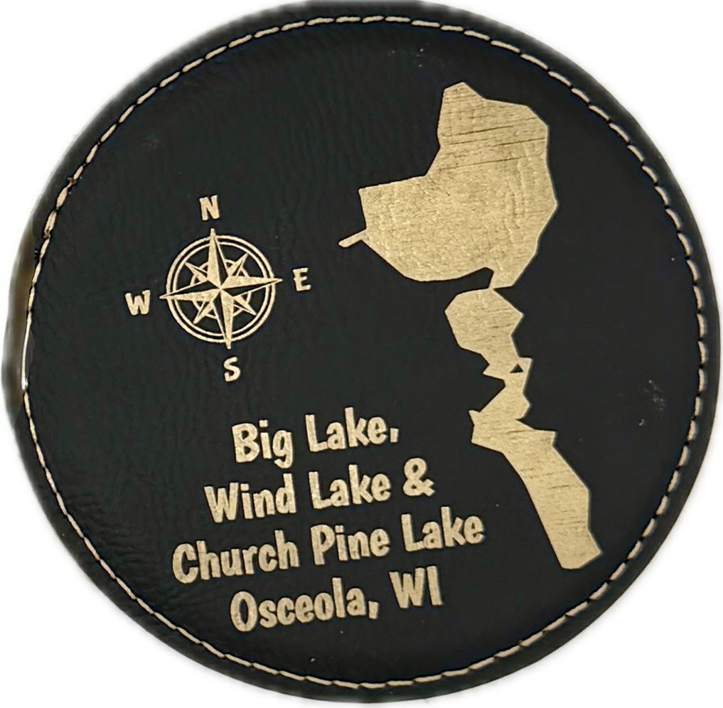 Lake Coasters (Faux Leather)