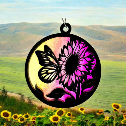 Butterfly, Cross & Sunflower Suncatchers
