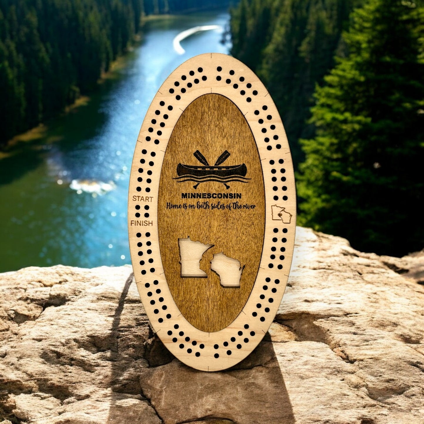 MN and WI Mini Cribbage Boards Wholesale