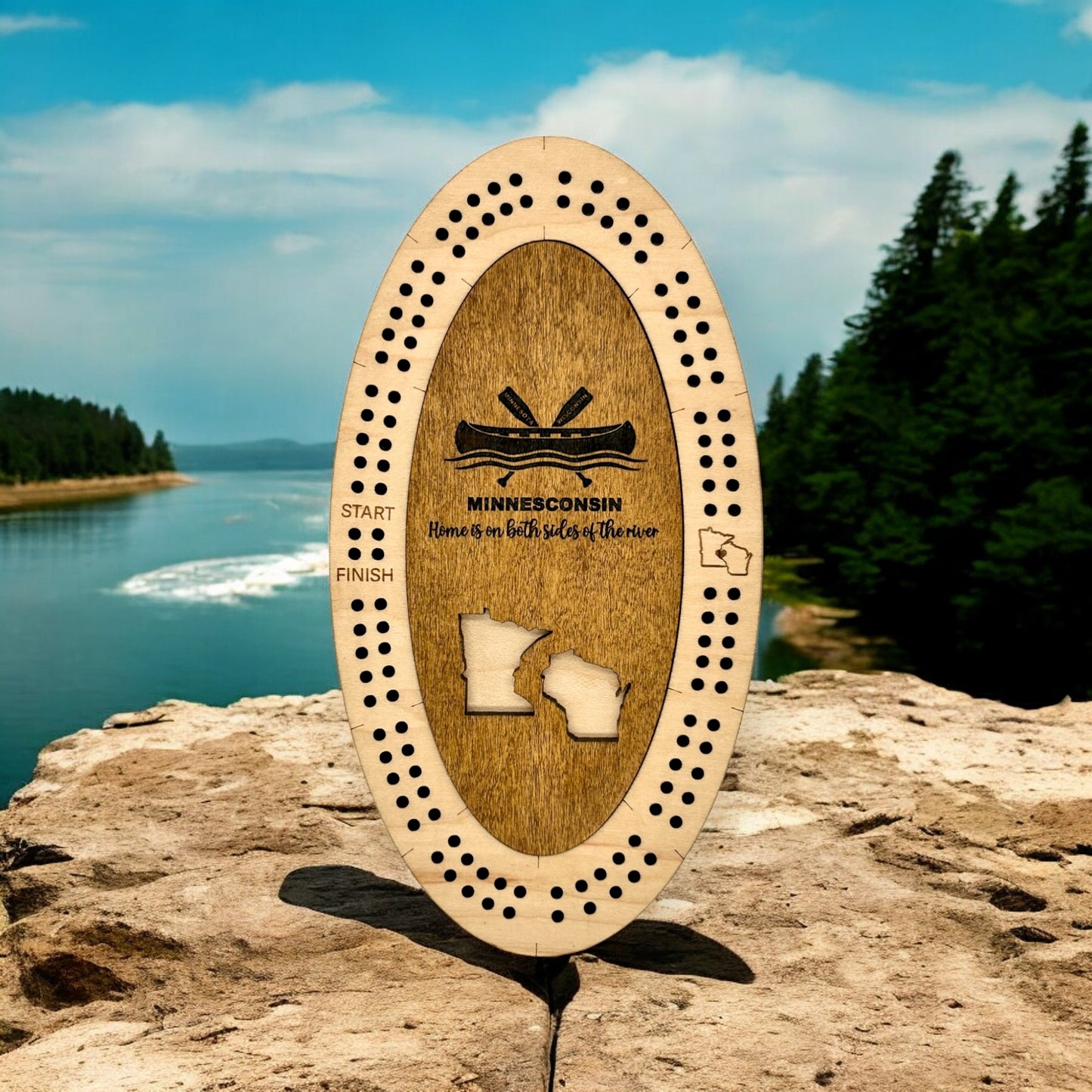 MN and WI Mini Cribbage Boards Wholesale