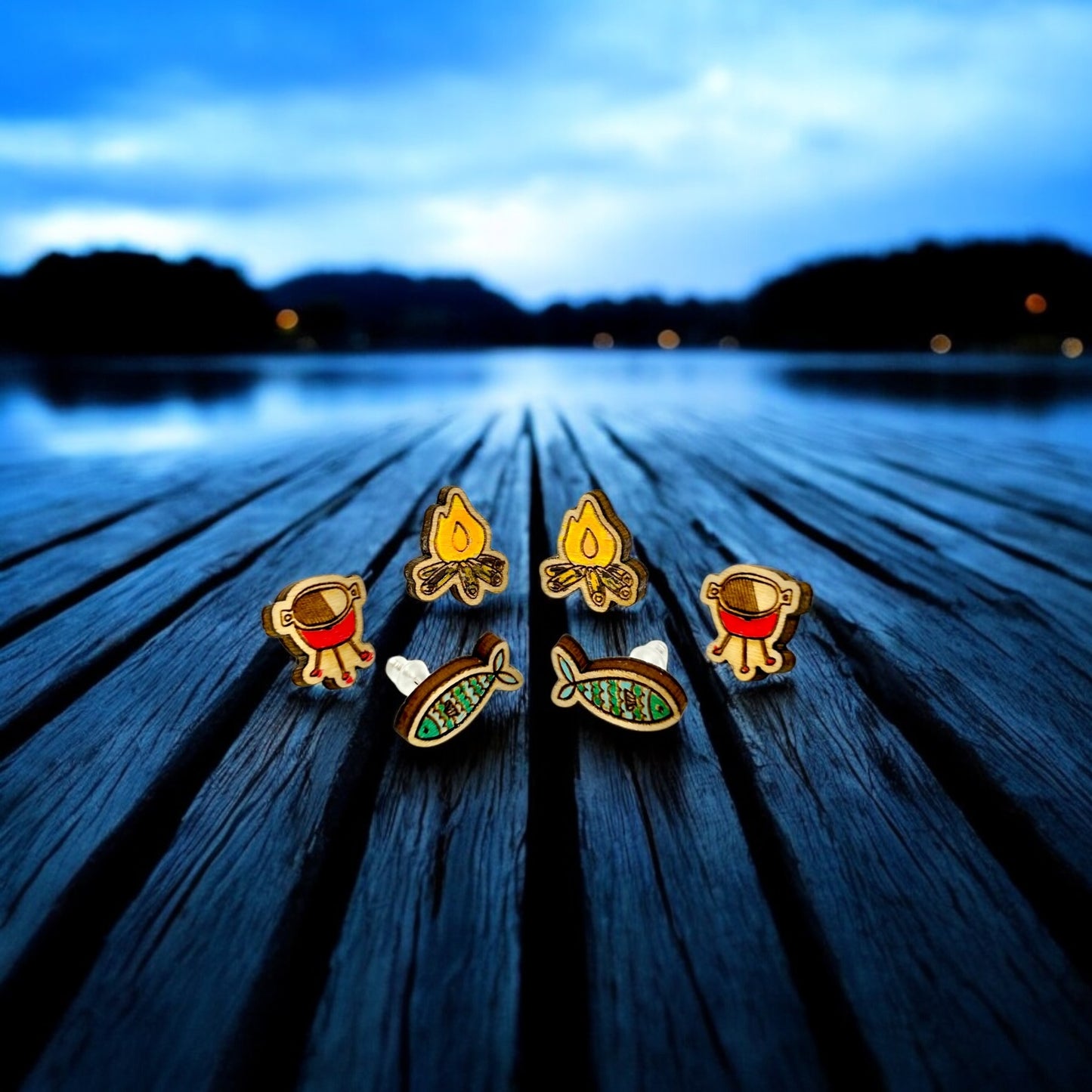 Stud Earrings (3 Pair) Wholesale