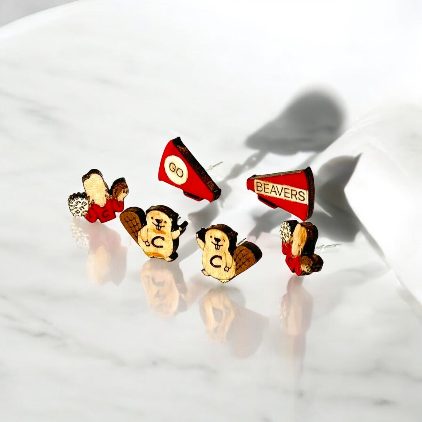 Stud Earrings (3 Pair) Wholesale