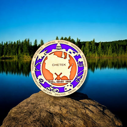 Personalized City & Town Magnet – Custom Maple Wood State & Local Events Magnet