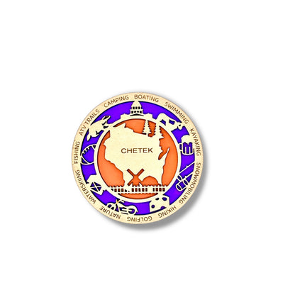 Personalized City & Town Magnet – Custom Maple Wood State & Local Events Magnet