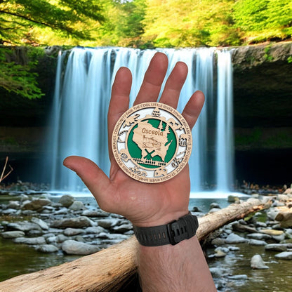 Personalized City & Town Magnet – Custom Maple Wood State & Local Events Magnet