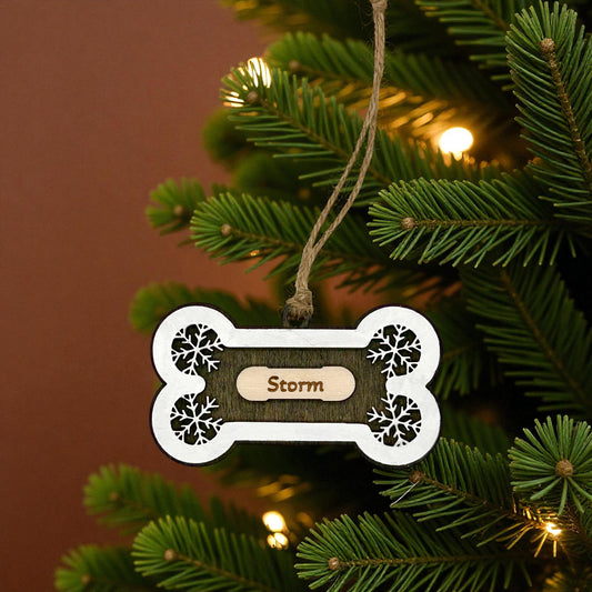 Dog Bone Ornament (Personalized)