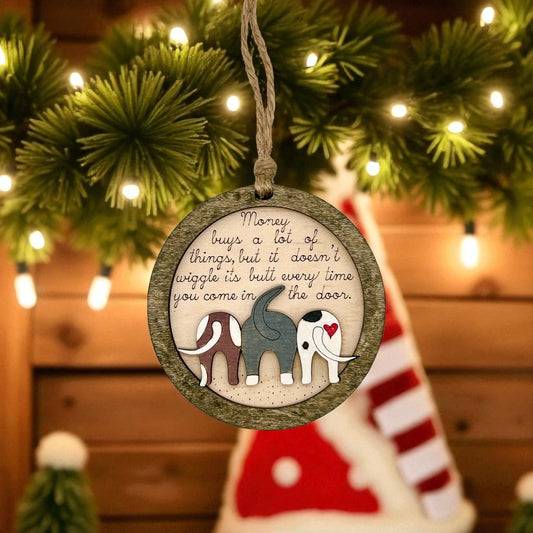 WiggleButt Dog Ornament