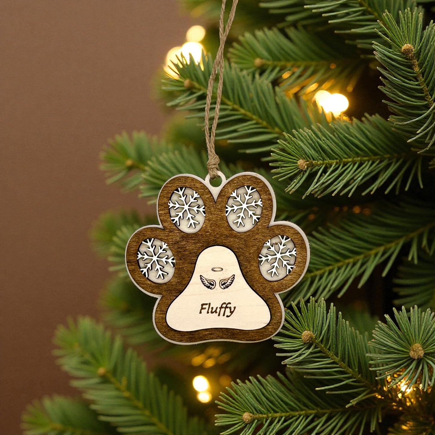 Pet Paw Ornament (Personalized)