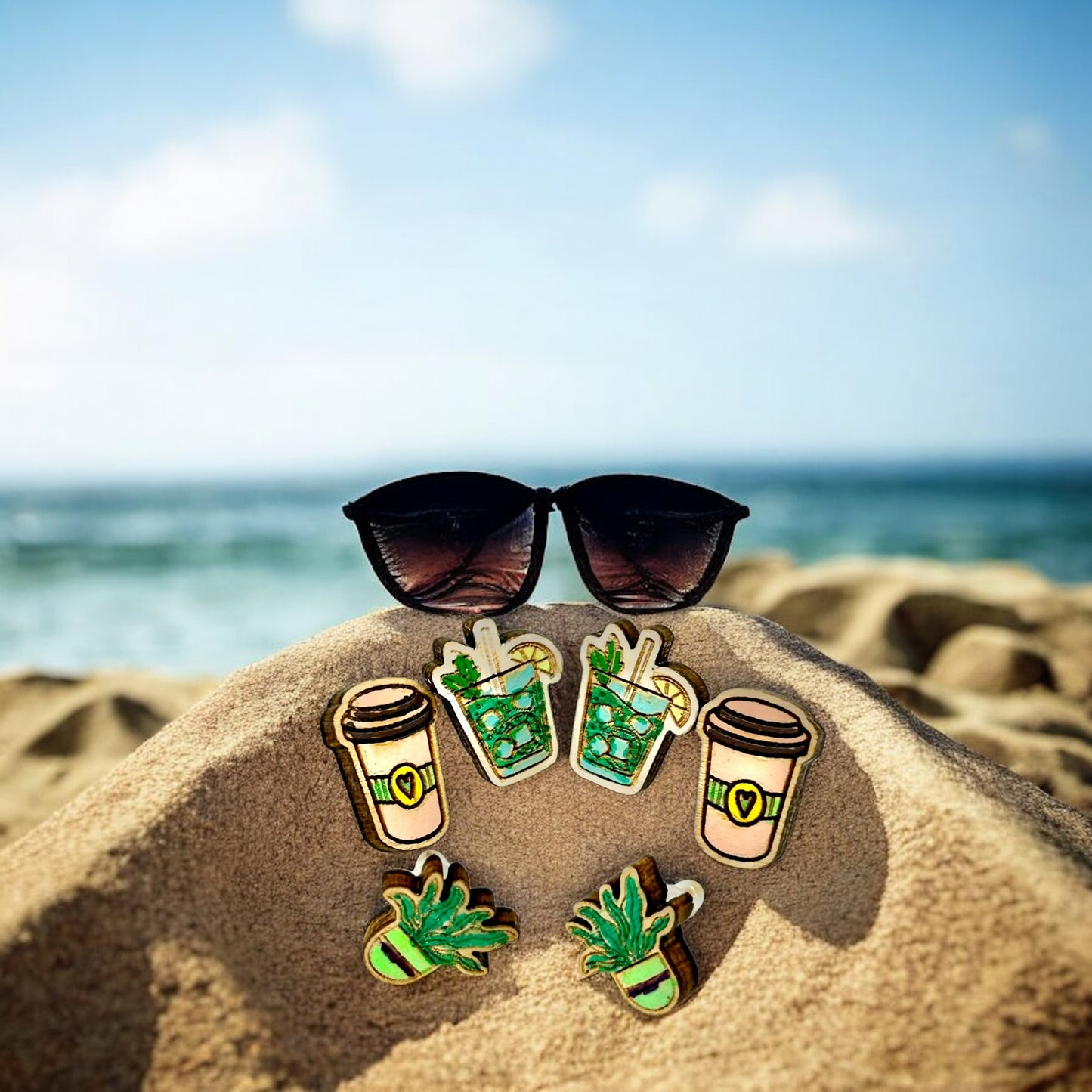 Stud Earrings (3 Pair) Wholesale