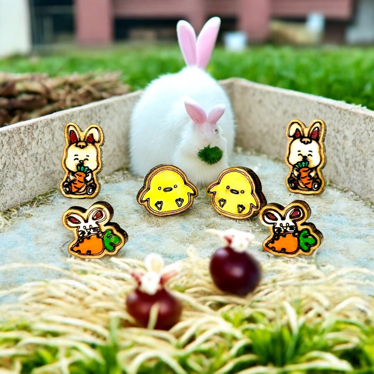 Stud Earrings (3 Pair) Wholesale