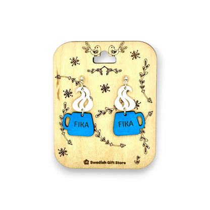 Fika Coffee Cup Earrings
