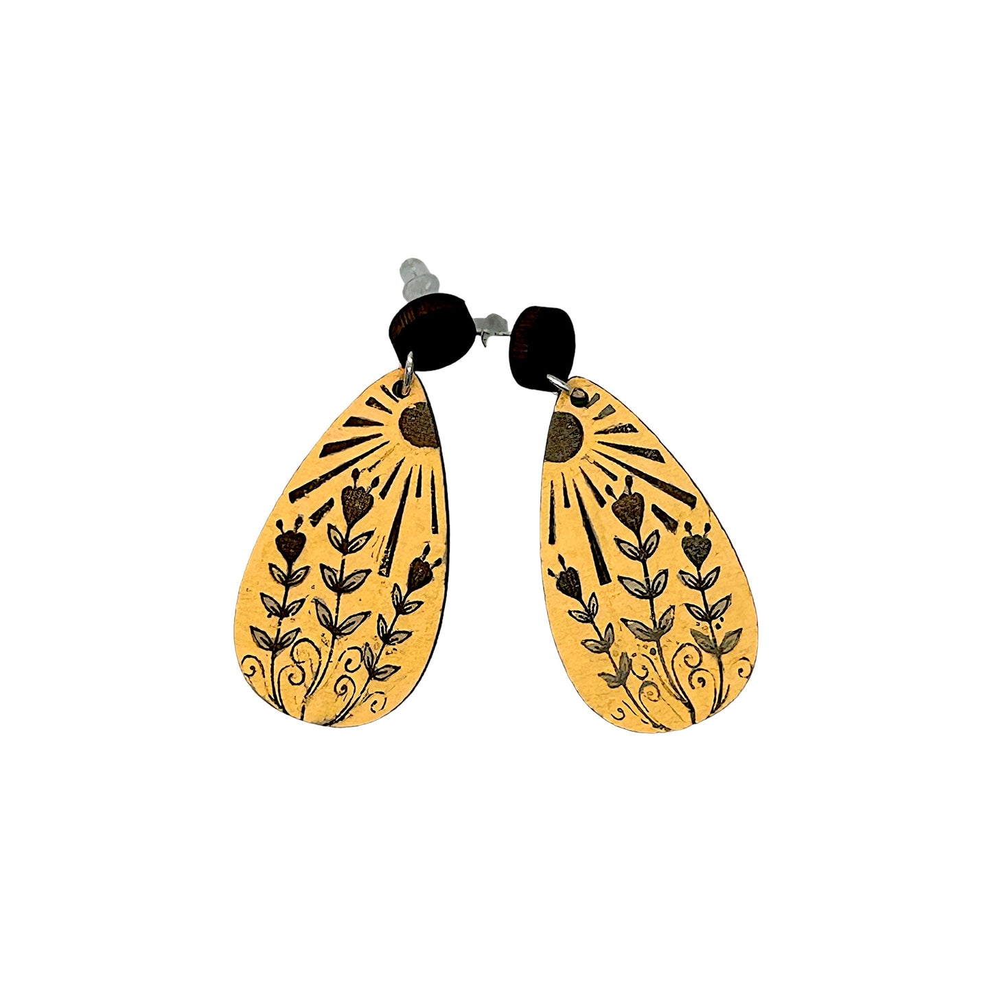 Sun and Flower Earrings