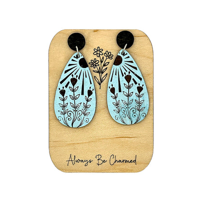 Sun and Flower Earrings