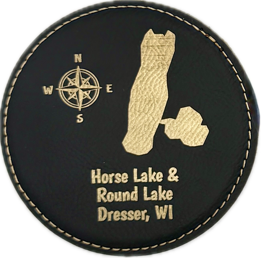 Lake Coasters (Faux Leather)