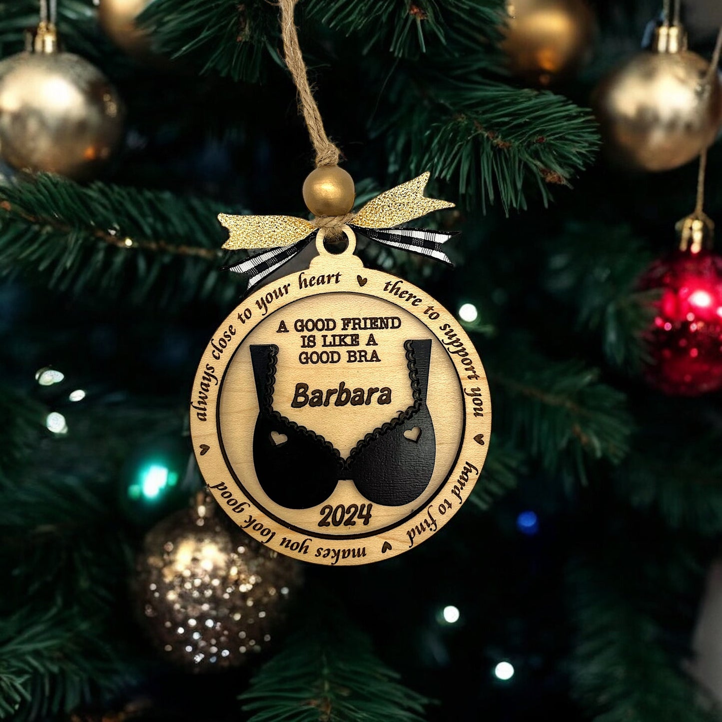 Friend Bra Ornament