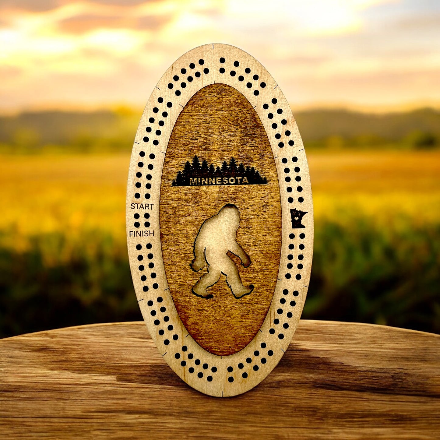 MN and WI Mini Cribbage Boards Wholesale