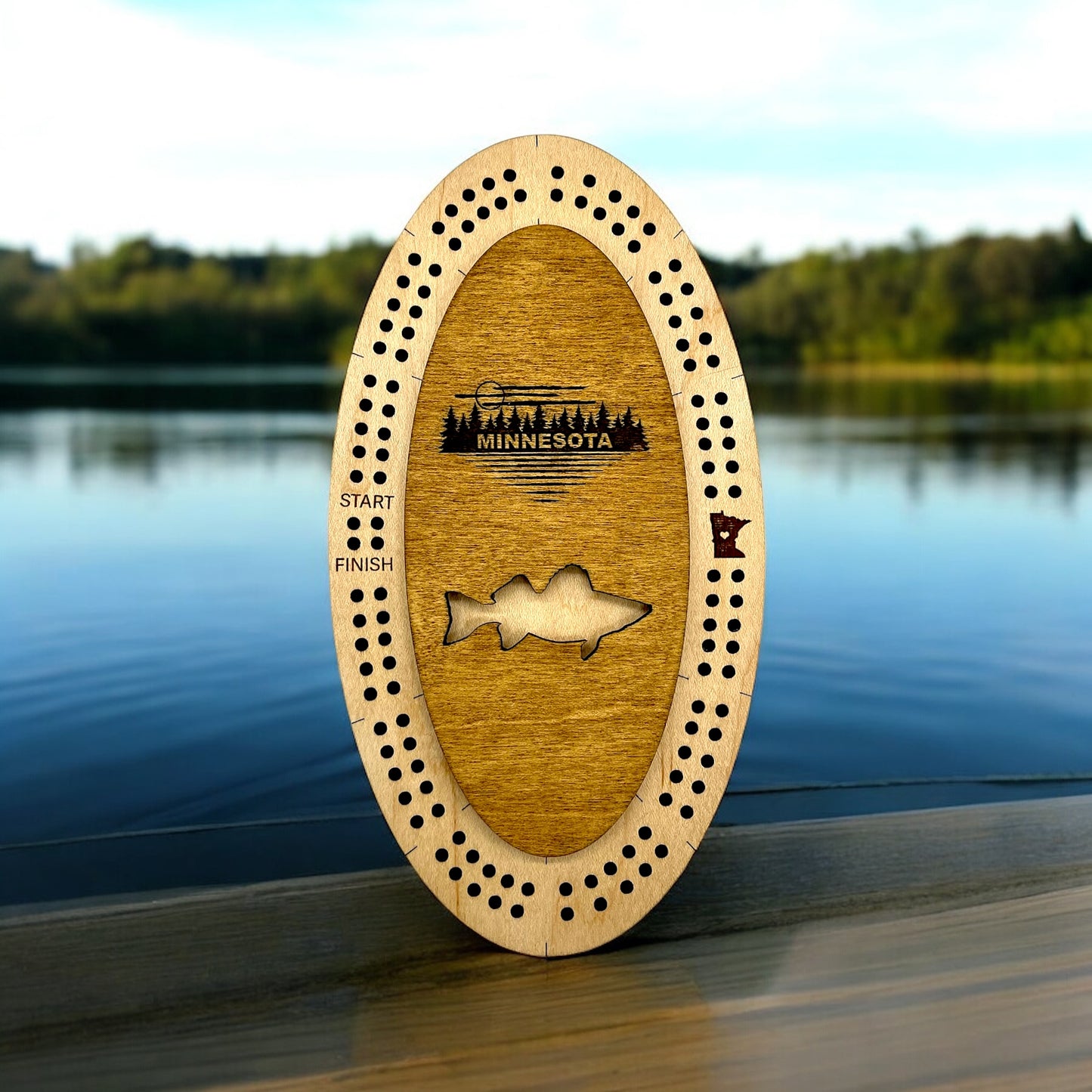 MN and WI Mini Cribbage Boards Wholesale