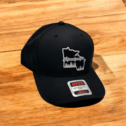 Engraved Leather Patch Baseball Hat