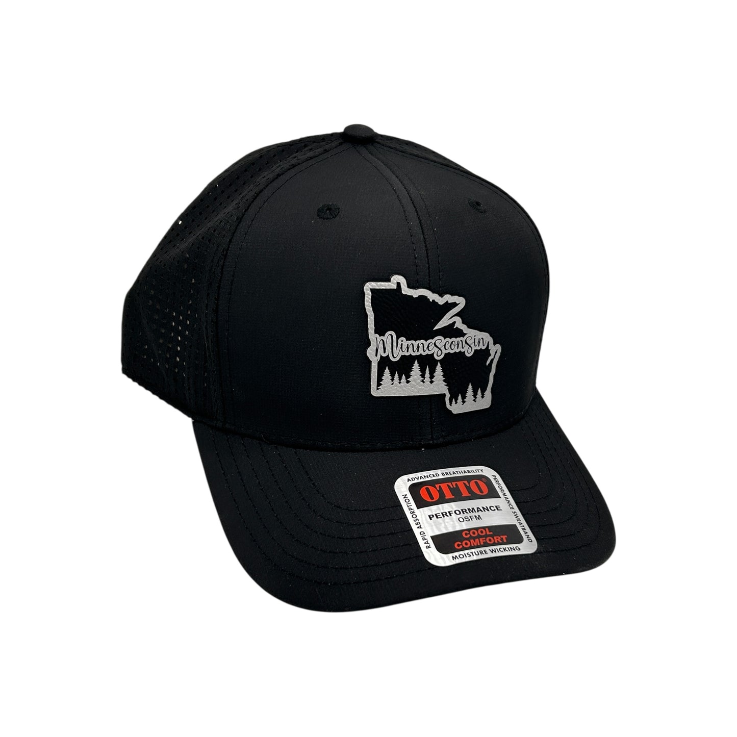 Engraved Leather Patch Baseball Hat