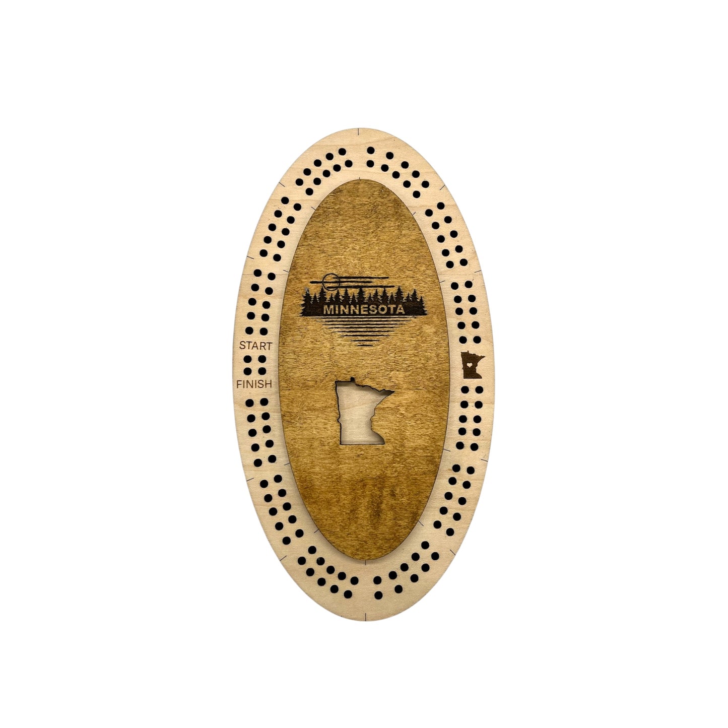 MN and WI Mini Cribbage Boards Wholesale