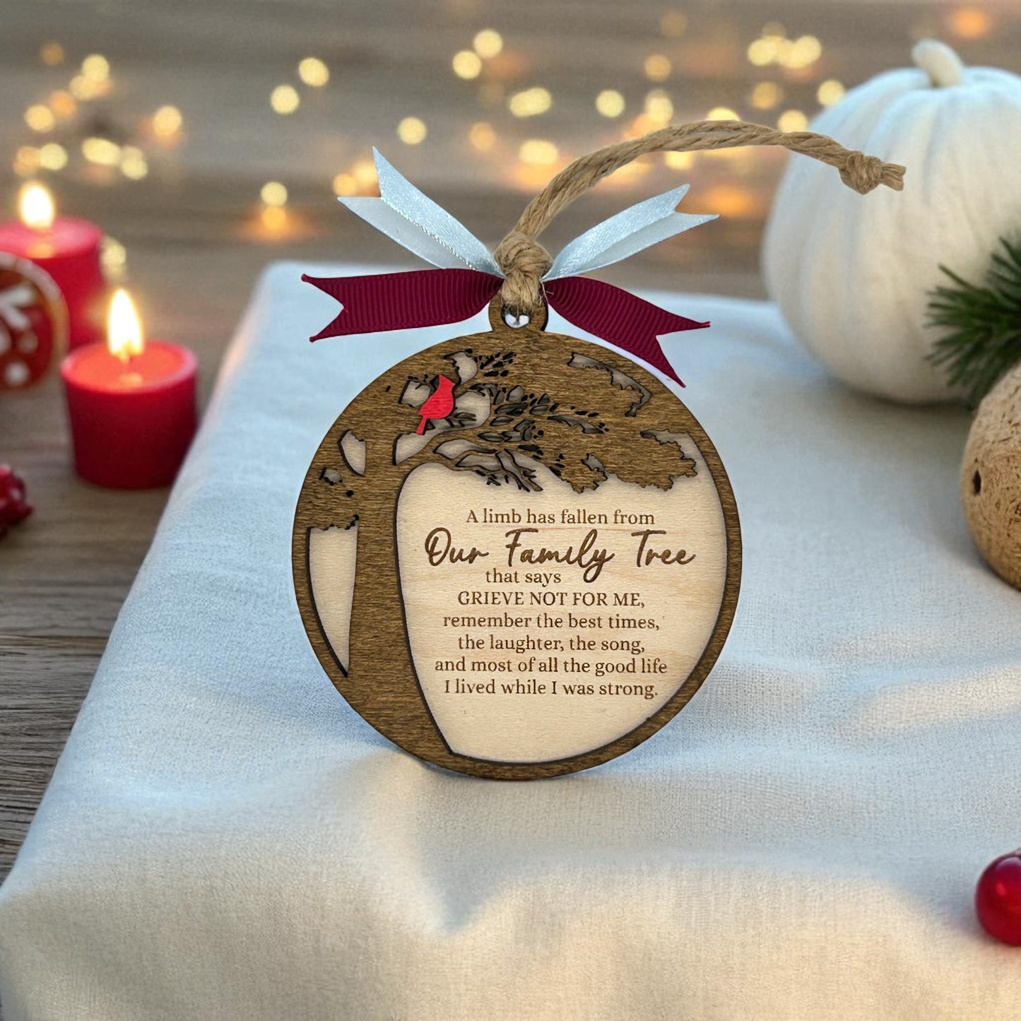 Memorial Ornament (Personalized Option)