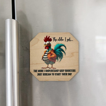 Funny Life Saying Maple Wood Magnet – UV Printed Funny Fridge Magnet