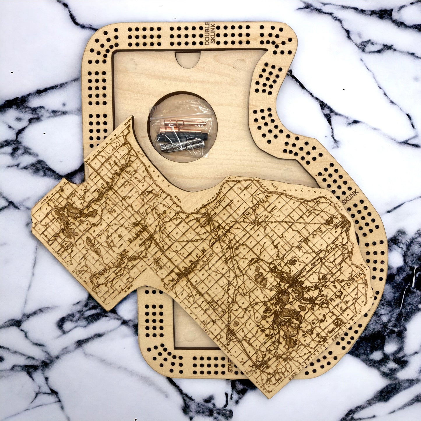 CCHS Cribbage Board with or without card storage - Wholesale