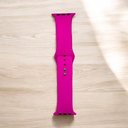 Two Tone Engraved Silicone Watch Bands