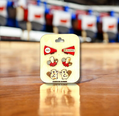 Stud Earrings (3 Pair)