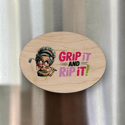 Funny Life Saying Maple Wood Magnet – UV Printed Funny Fridge Magnet
