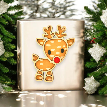 Rudolph, Santa, and Snowman Magnets