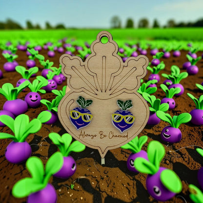 Rutabaga Acrylic Earrings