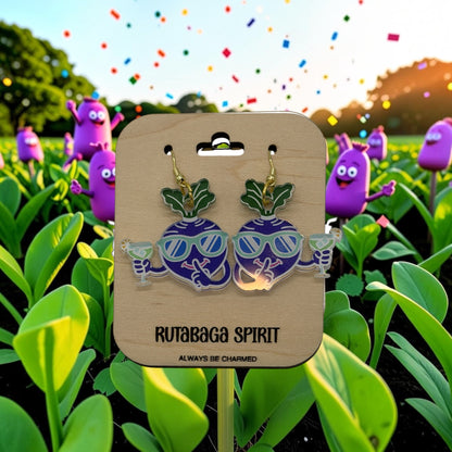 Rutabaga Acrylic Earrings