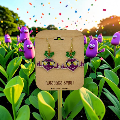 Rutabaga Acrylic Earrings