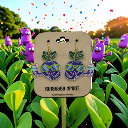 Rutabaga Acrylic Earrings