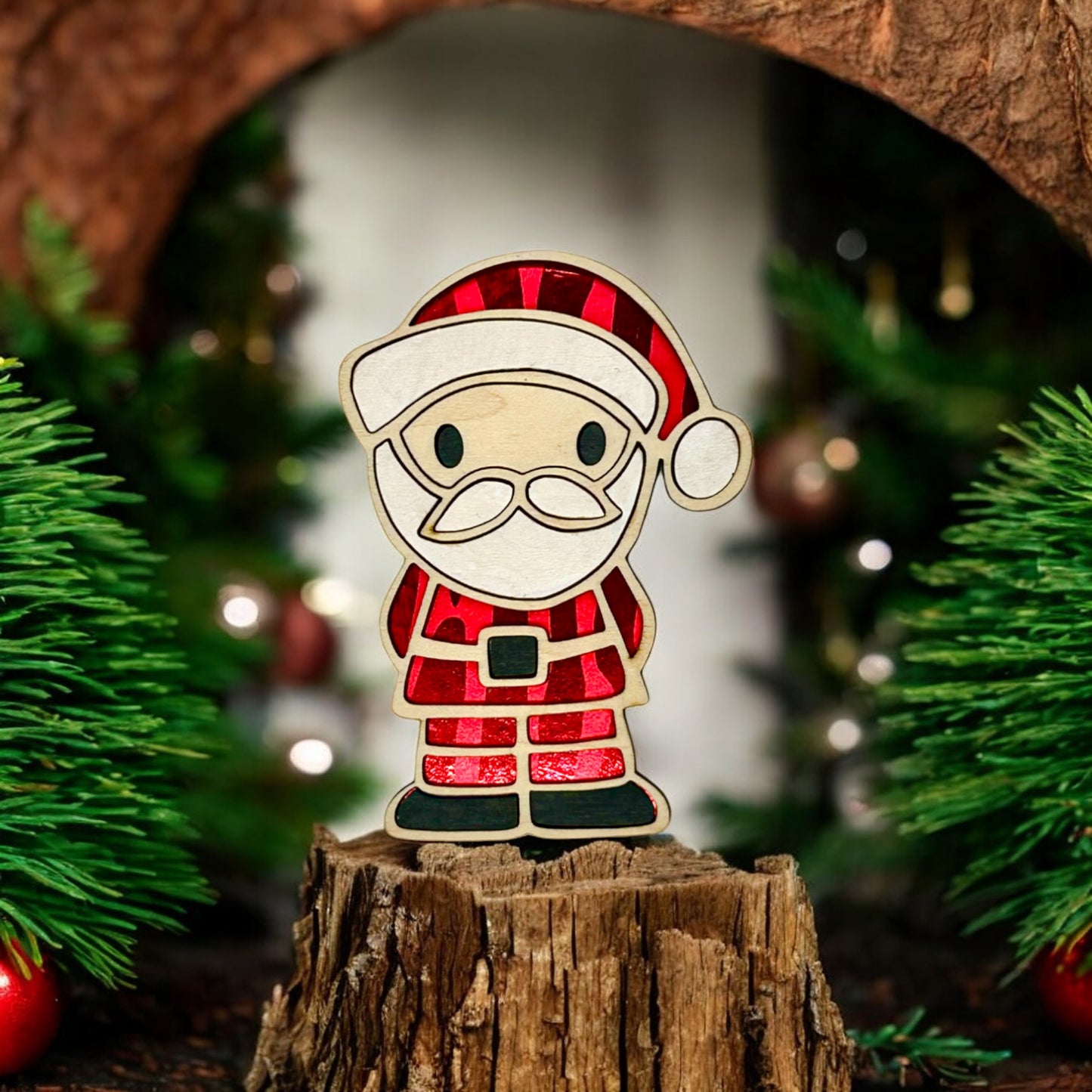 Rudolph, Santa, and Snowman Magnets