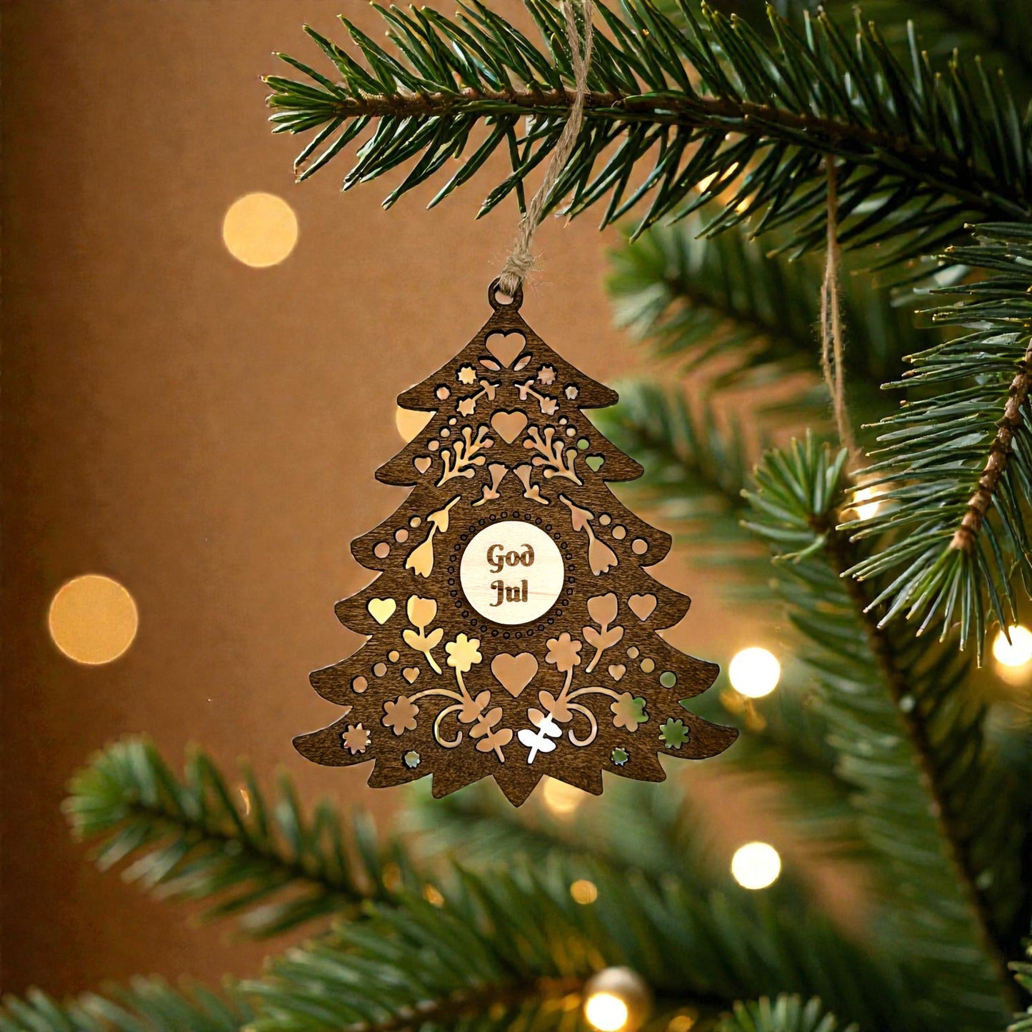 Swedish God Jul Christmas Tree Ornament