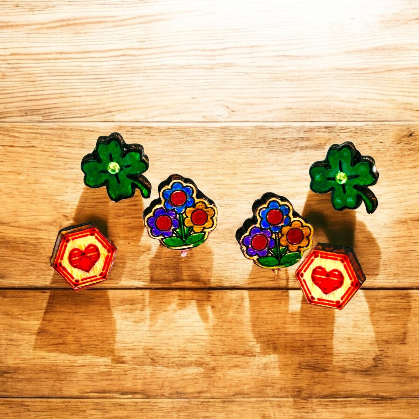 Stud Earrings (3 Pair) Wholesale