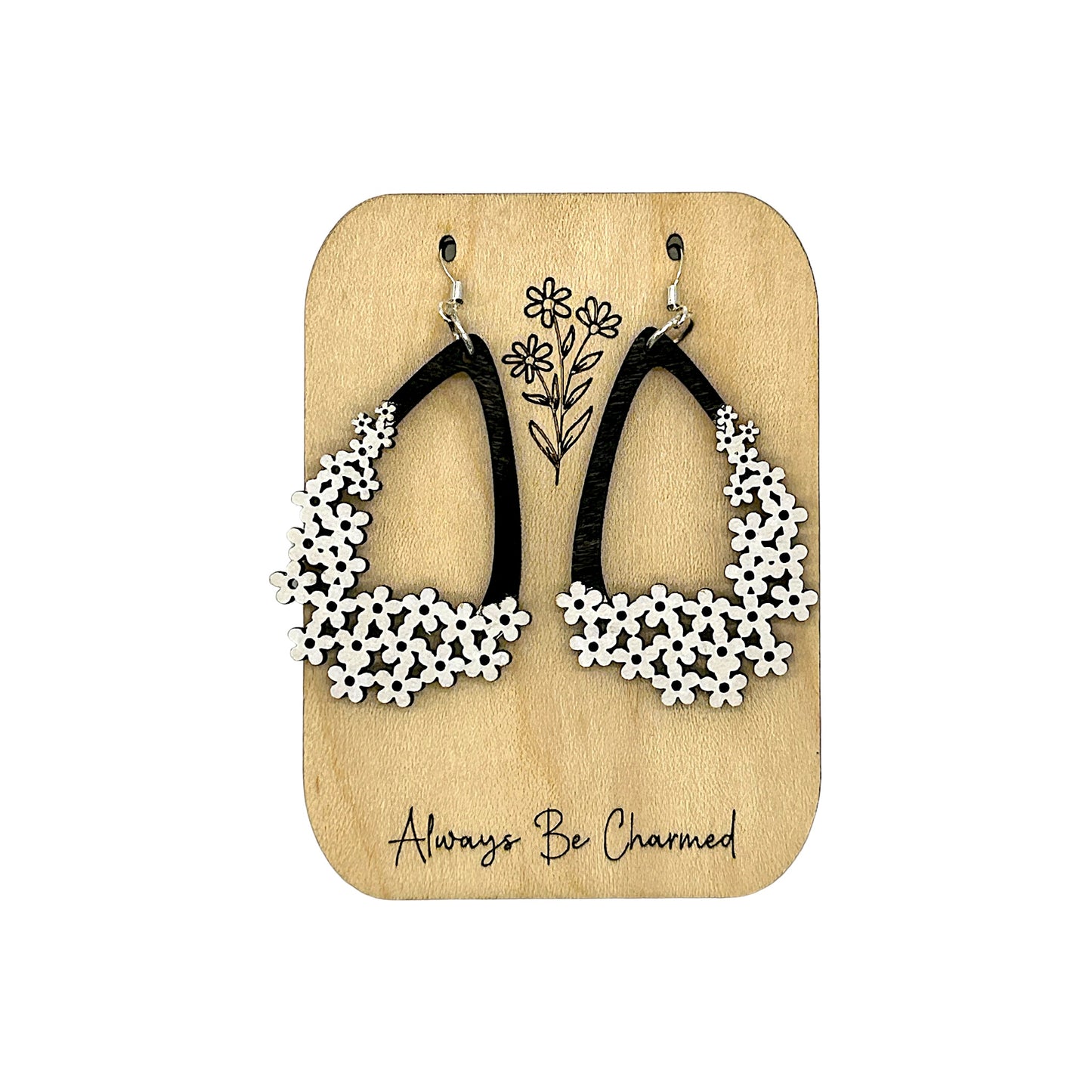 Teardrop Flower Earrings Wholesale