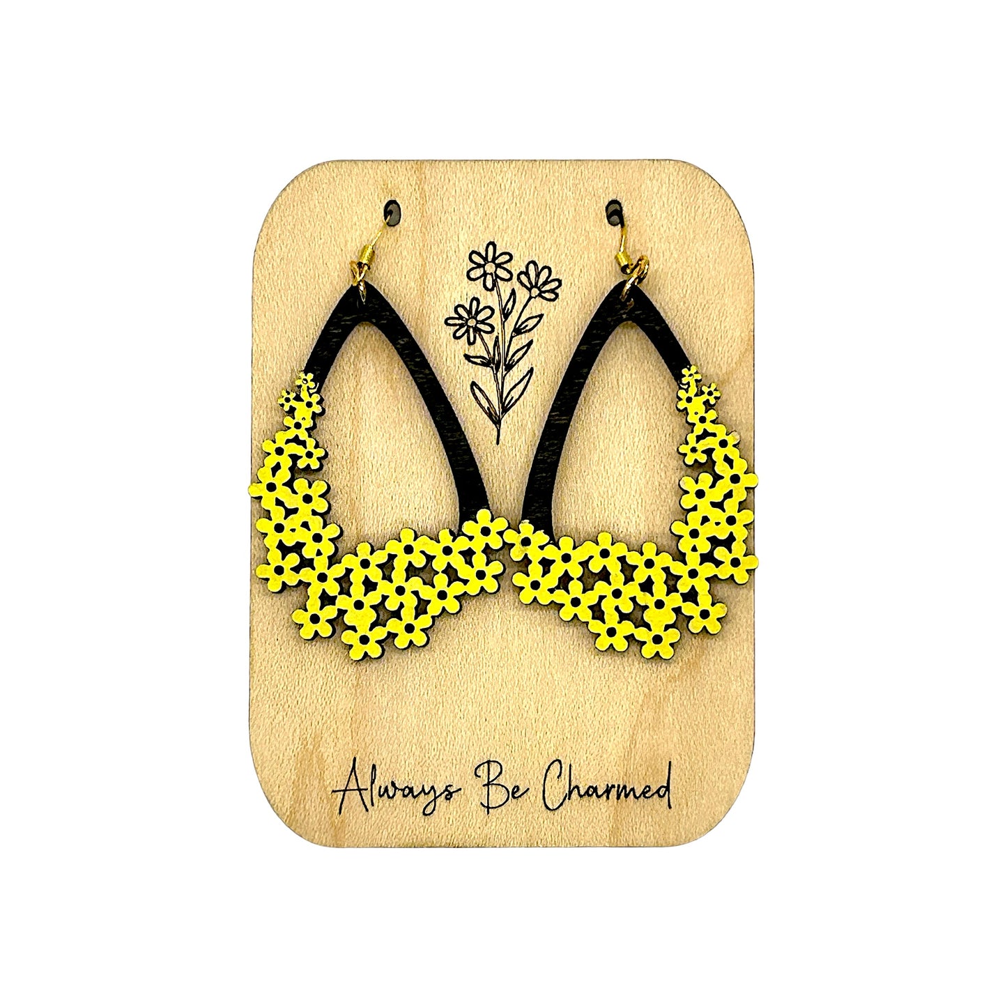 Teardrop Flower Earrings Wholesale