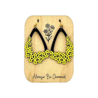 Teardrop Flower Earrings