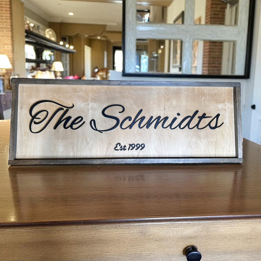 Last Name Sign - Wholesale