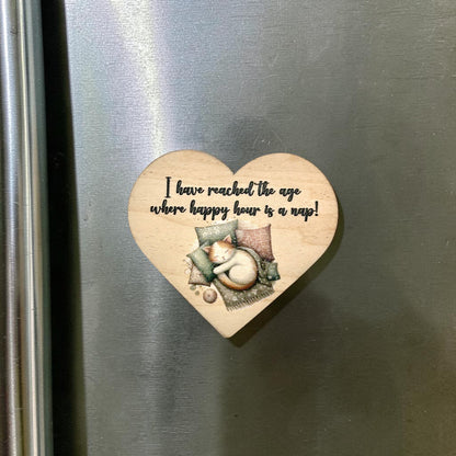 Funny Life Saying Maple Wood Magnet – UV Printed Funny Fridge Magnet